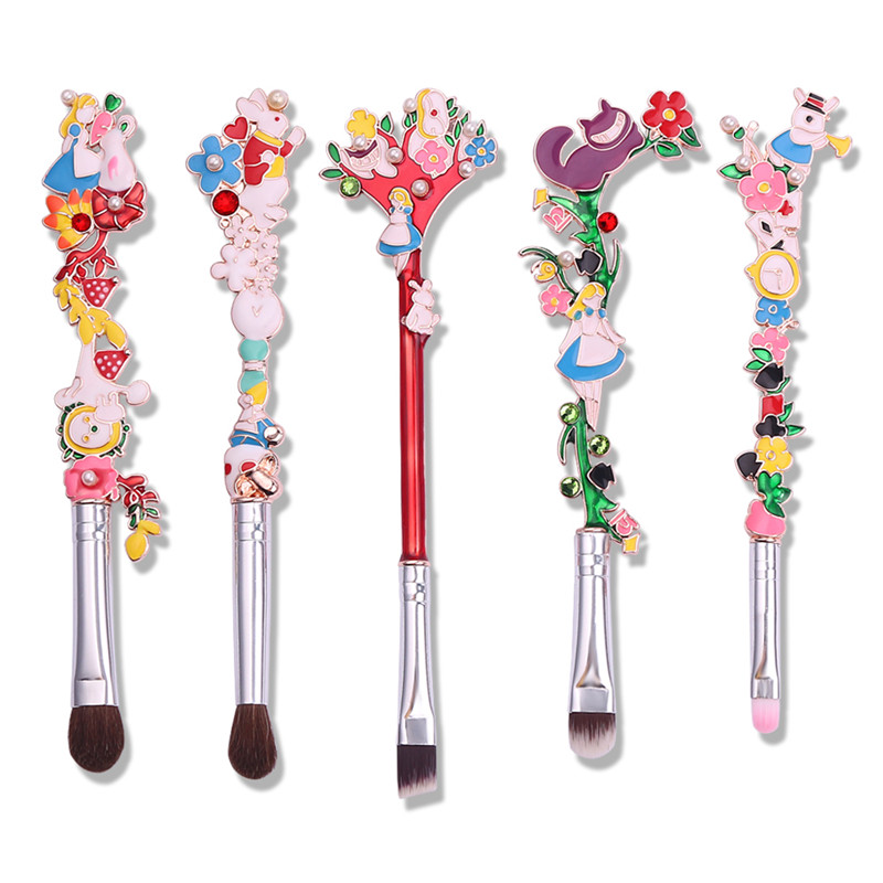 Luxury Skincare And Makeup Brands - หรูหรา 5 ชิ้น/เซ็ตแปรงแต่งหน้าชุด Alice in the