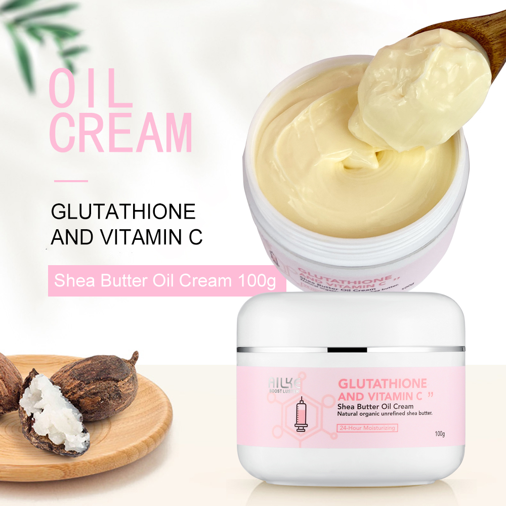 Luxury Skincare Brands - AILKE ครีมไวท์เทนนิ่งและปรับผิวให้กระจ่างใส สำหรับใบหน้าและร่างกาย ผสมน้ำมันเชียบัตเตอร์ ให้ความชุ่มชื้นอย่างล้ำลึกสำหรับผิวธรรมดาถึงผิวแห้ง